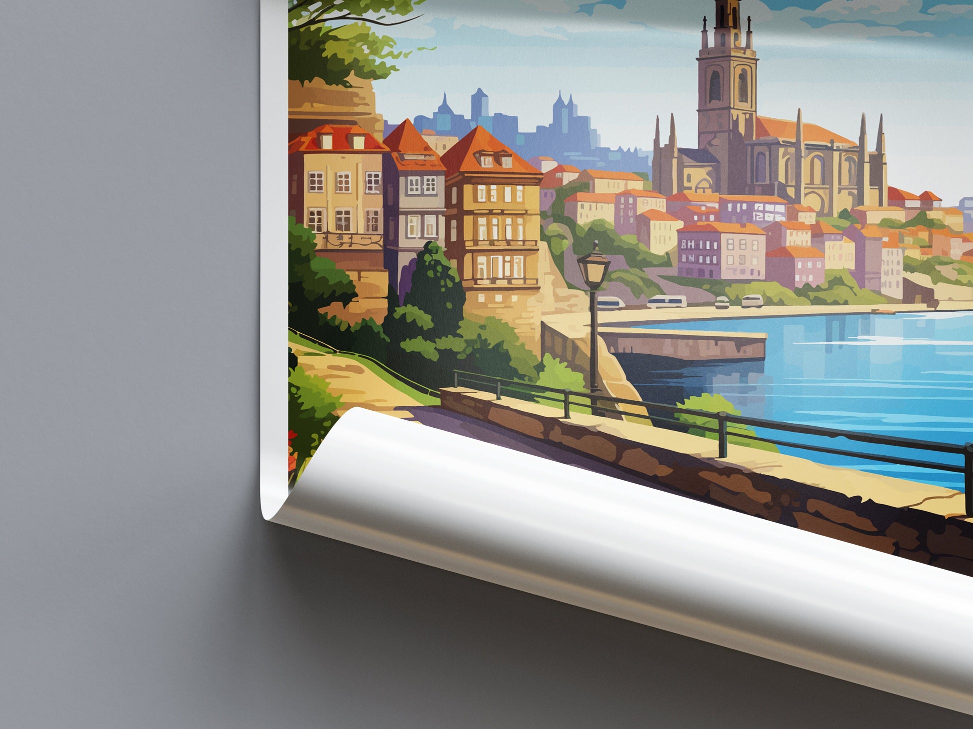 Porto Travel Print Wall Art Porto Wall Hanging Home Décor Porto Gift Art Lovers Portugal Art Lover Gift Porto Wall Décor Porto Travel Art