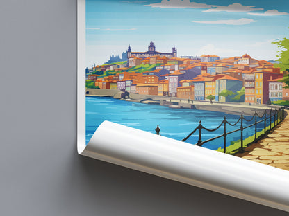Porto Travel Print Wall Art Porto Wall Hanging Home Décor Porto Gift Art Lovers Portugal Art Lover Gift Porto Wall Décor Porto Travel Art