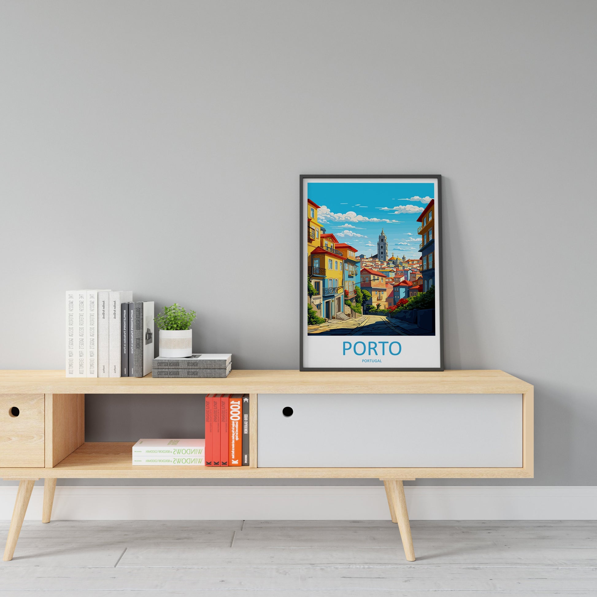 Porto Travel Print Wall Art Porto Wall Hanging Home Décor Porto Gift Art Lovers Portugal Art Lover Gift Porto Wall Décor Porto Travel Art