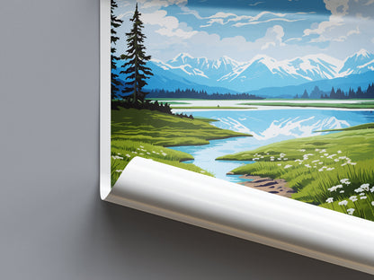 Lake Clark National Park Travel Print Wall Art Lake Clark Wall Hanging Home Décor Lake Clark Gift Art Lovers Alaska Art Lover Gift Lake