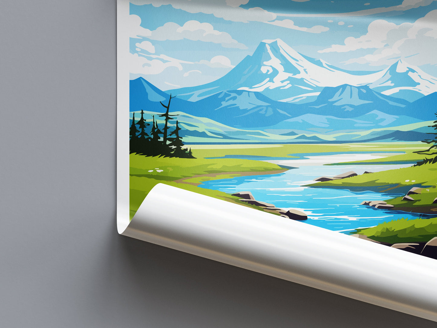 Katmai National Park Travel Print Wall Art Katmai Wall Hanging Home Décor Katmai Gift Art Lovers Alaska Art Lover Gift Katmai National Park