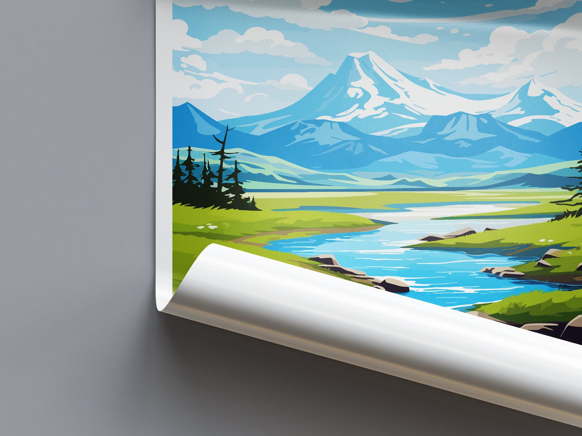 Katmai National Park Travel Print Wall Art Katmai Wall Hanging Home Décor Katmai Gift Art Lovers Alaska Art Lover Gift Katmai National Park