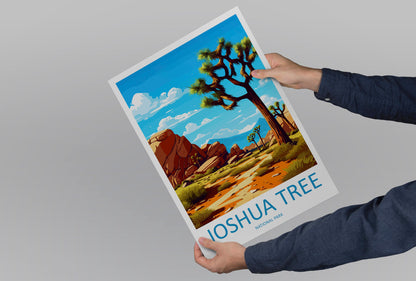 Joshua Tree National Park Travel Print Wall Art Joshua Tree Wall Hanging Home Décor Joshua Tree Gift Art Lovers California Art Lover Gift