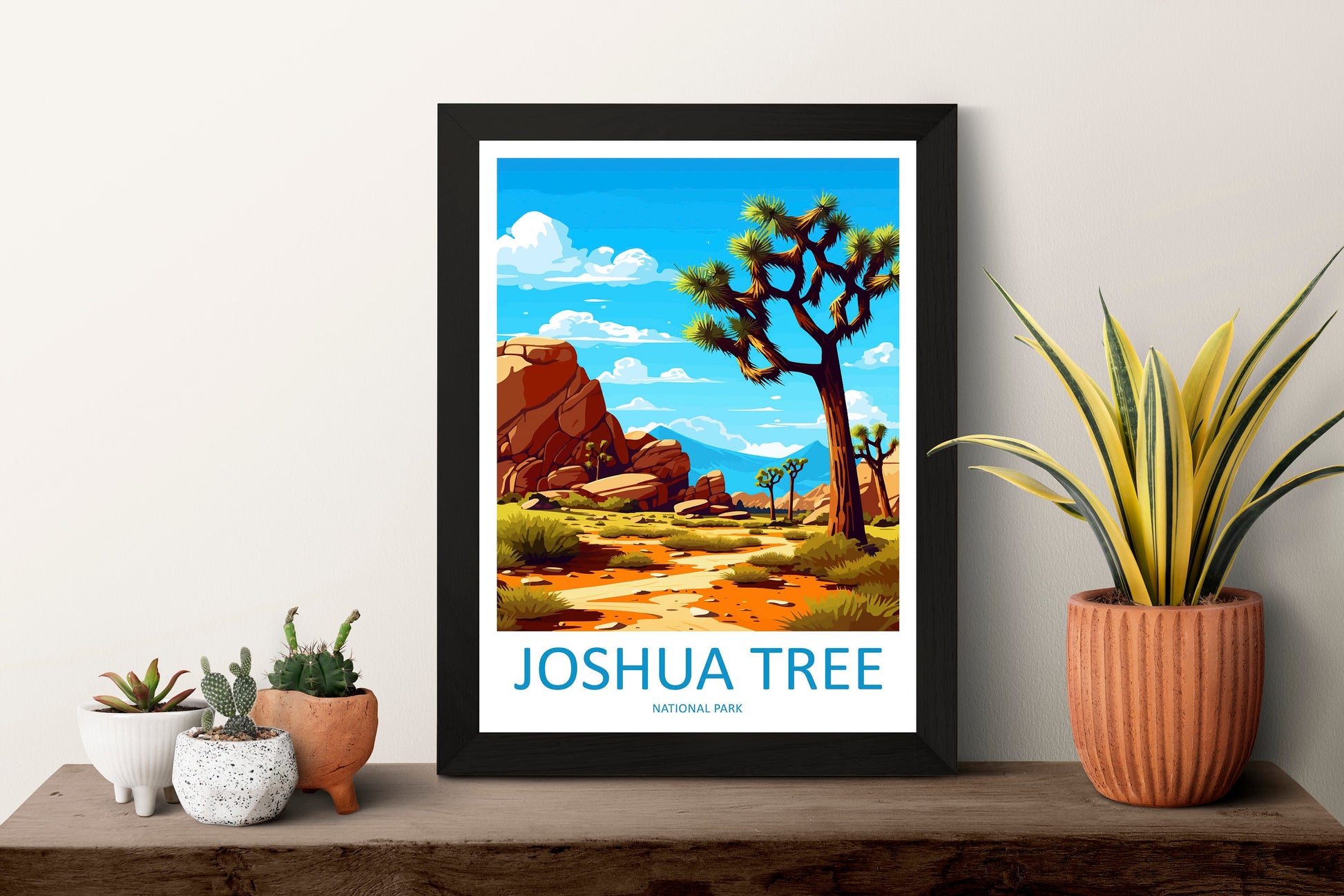 Joshua Tree National Park Travel Print Wall Art Joshua Tree Wall Hanging Home Décor Joshua Tree Gift Art Lovers California Art Lover Gift