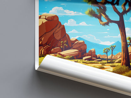 Joshua Tree National Park Travel Print Wall Art Joshua Tree Wall Hanging Home Décor Joshua Tree Gift Art Lovers California Art Lover Gift