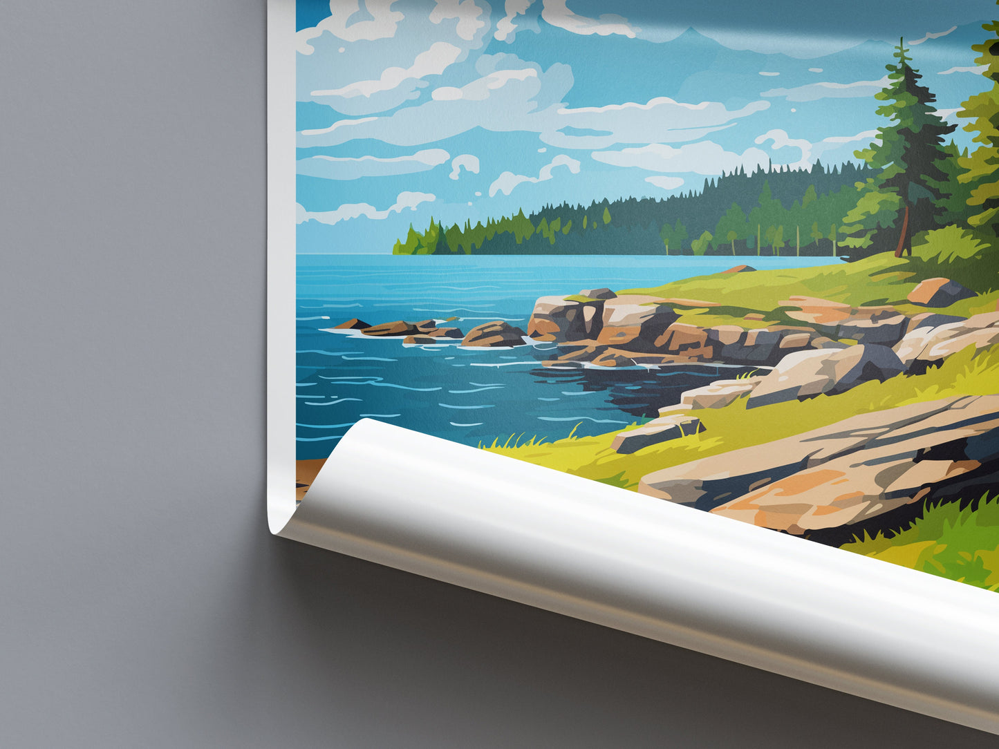 Isle Royale Travel Print Wall Art Isle Royale Wall Hanging Home Decor National Park Gift Isle Royale Lovers National Park Art National Park