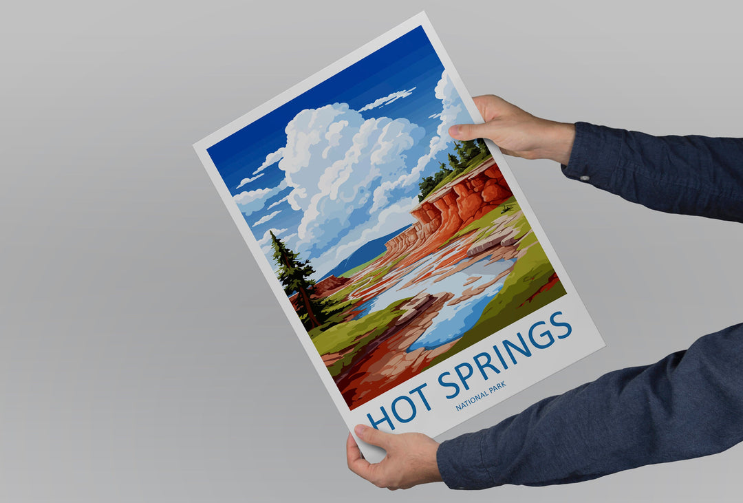 Hot Springs National Park Travel Print Wall Art Hot Springs Wall Hanging Home Décor Hot Springs Gift Art Lovers Hot Springs Art Lover Gift