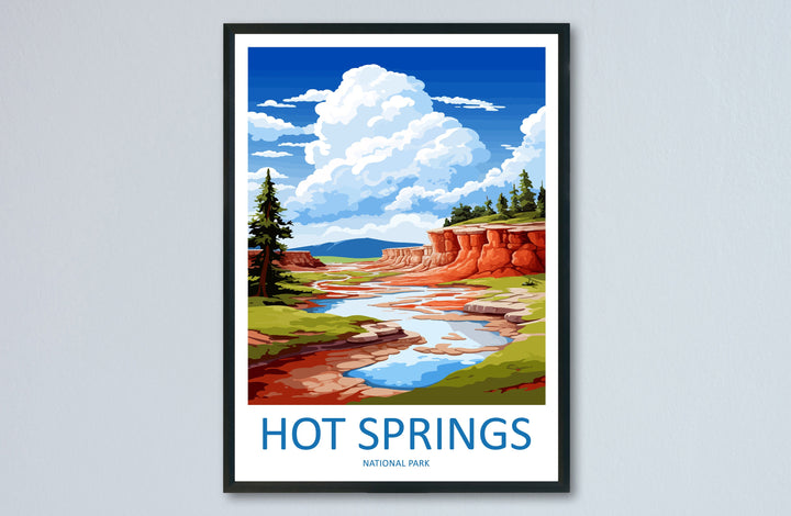 Hot Springs National Park Travel Print Wall Art Hot Springs Wall Hanging Home Décor Hot Springs Gift Art Lovers Hot Springs Art Lover Gift