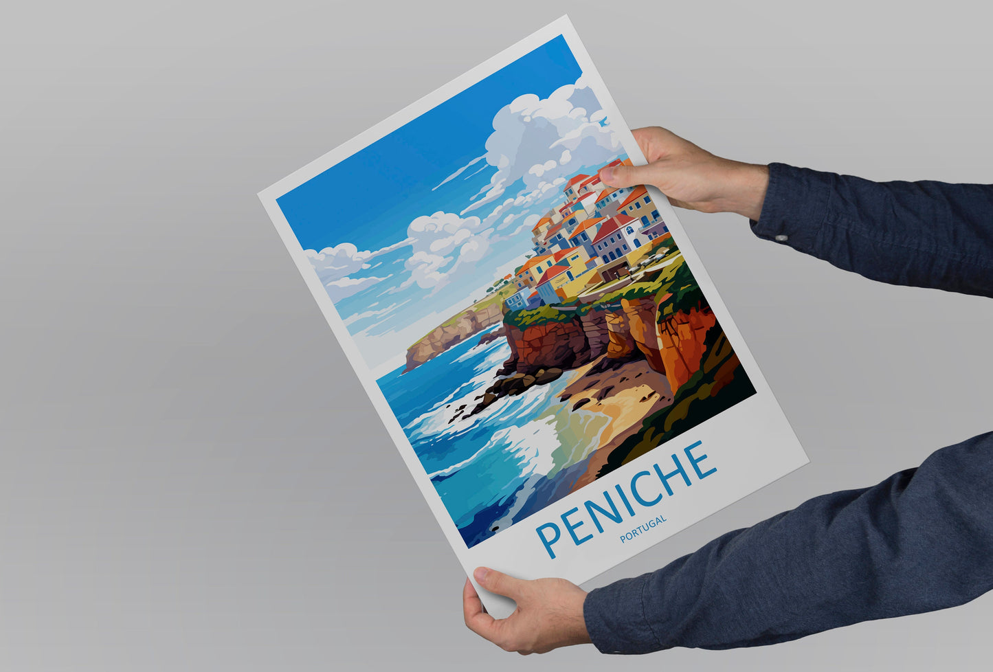 Peniche Travel Print Wall Art Peniche Wall Hanging Home Décor Peniche Gift Art Lovers Portugal Art Lover Gift Peniche Wall Décor
