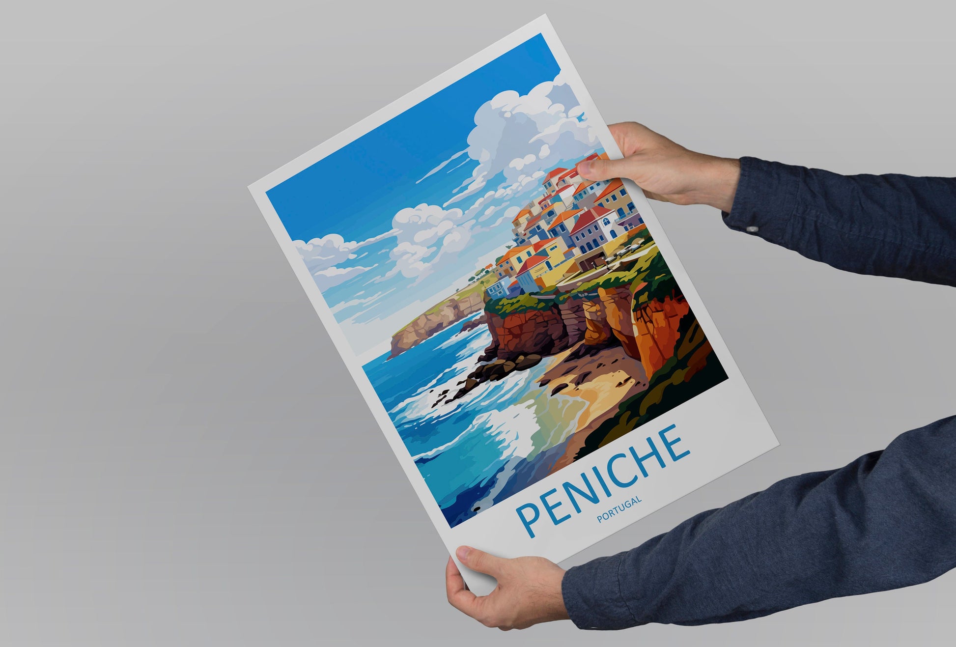 Peniche Travel Print Wall Art Peniche Wall Hanging Home Décor Peniche Gift Art Lovers Portugal Art Lover Gift Peniche Wall Décor