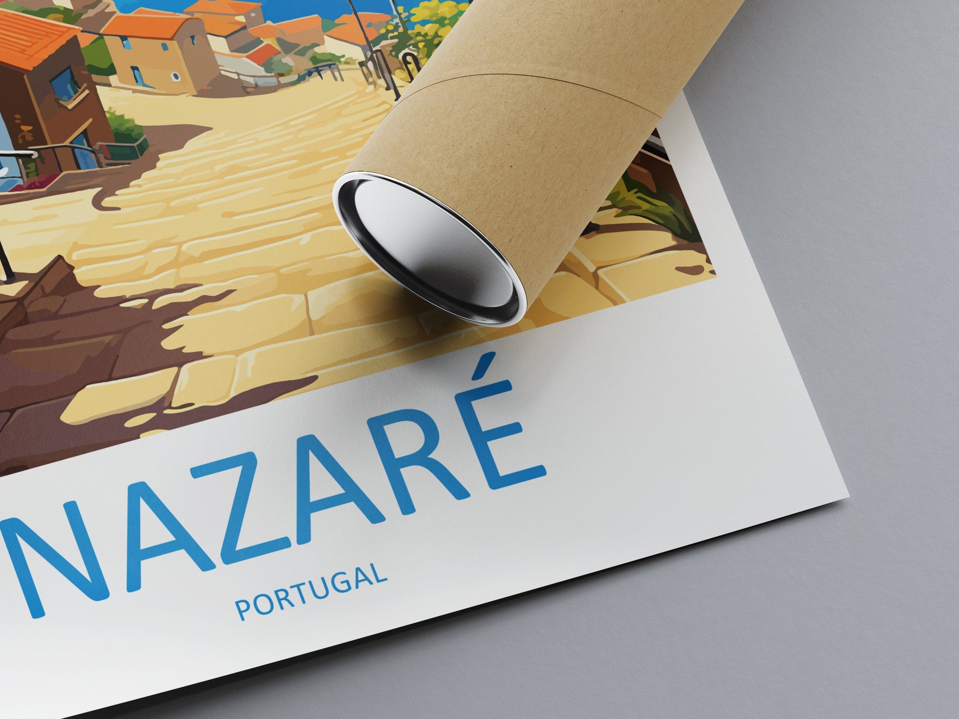 Nazare Travel Print Wall Art Nazare Wall Hanging Home Décor Nazare Gift Art Lovers Portugal Art Lover Gift Nazare Wall Décor
