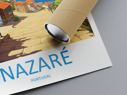 Nazare Travel Print Wall Art Nazare Wall Hanging Home Décor Nazare Gift Art Lovers Portugal Art Lover Gift Nazare Wall Décor