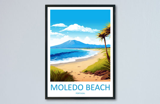 Moledo Beach Travel Print Wall Art Moledo Beach Wall Hanging Home Décor Moledo Beach Gift Art Lovers Portugal Art Lover Gift Moledo Beach