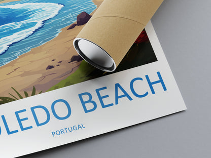 Moledo Beach Travel Print Wall Art Moledo Beach Wall Hanging Home Décor Moledo Beach Gift Art Lovers Portugal Art Lover Gift Moledo Beach
