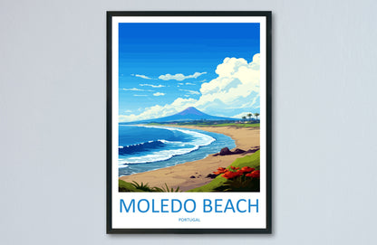 Moledo Beach Travel Print Wall Art Moledo Beach Wall Hanging Home Décor Moledo Beach Gift Art Lovers Portugal Art Lover Gift Moledo Beach