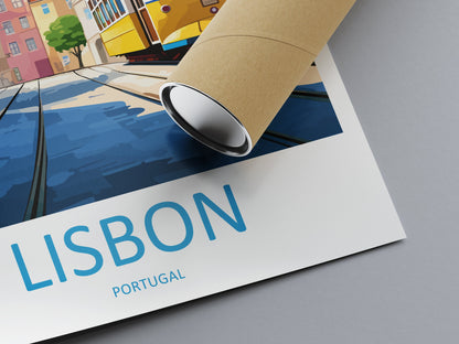 Lisbon Travel Print Wall Art Lisbon Wall Hanging Home Décor Lisbon Gift Art Lovers Portugal Art Lover Gift Lisbon Poster