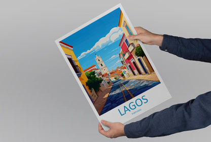 Lagos Travel Print Wall Art Lagos Wall Hanging Home Décor Lagos Gift Art Lovers Portugal Art Lover Gift Lagos Poster