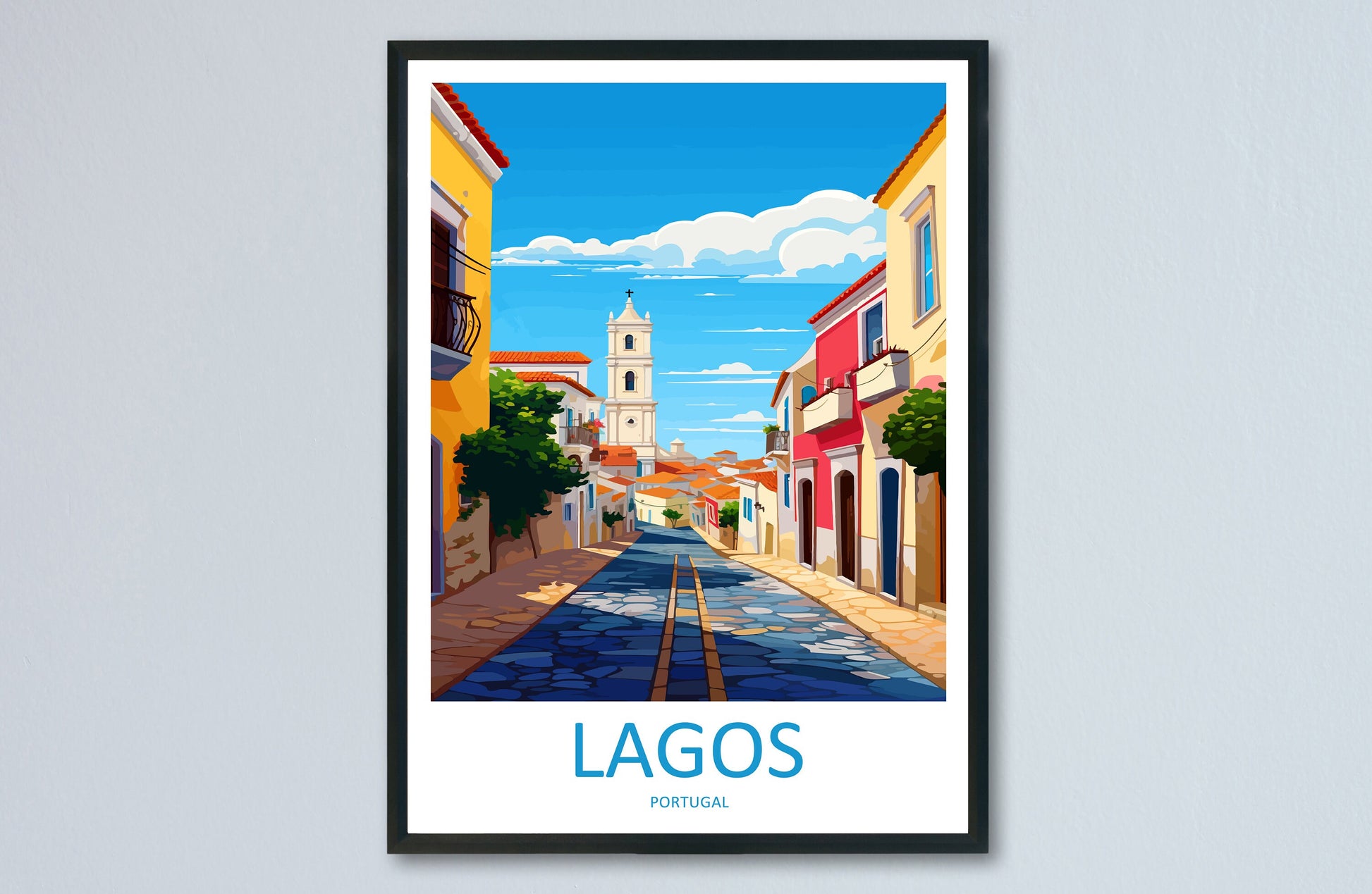 Lagos Travel Print Wall Art Lagos Wall Hanging Home Décor Lagos Gift Art Lovers Portugal Art Lover Gift Lagos Poster