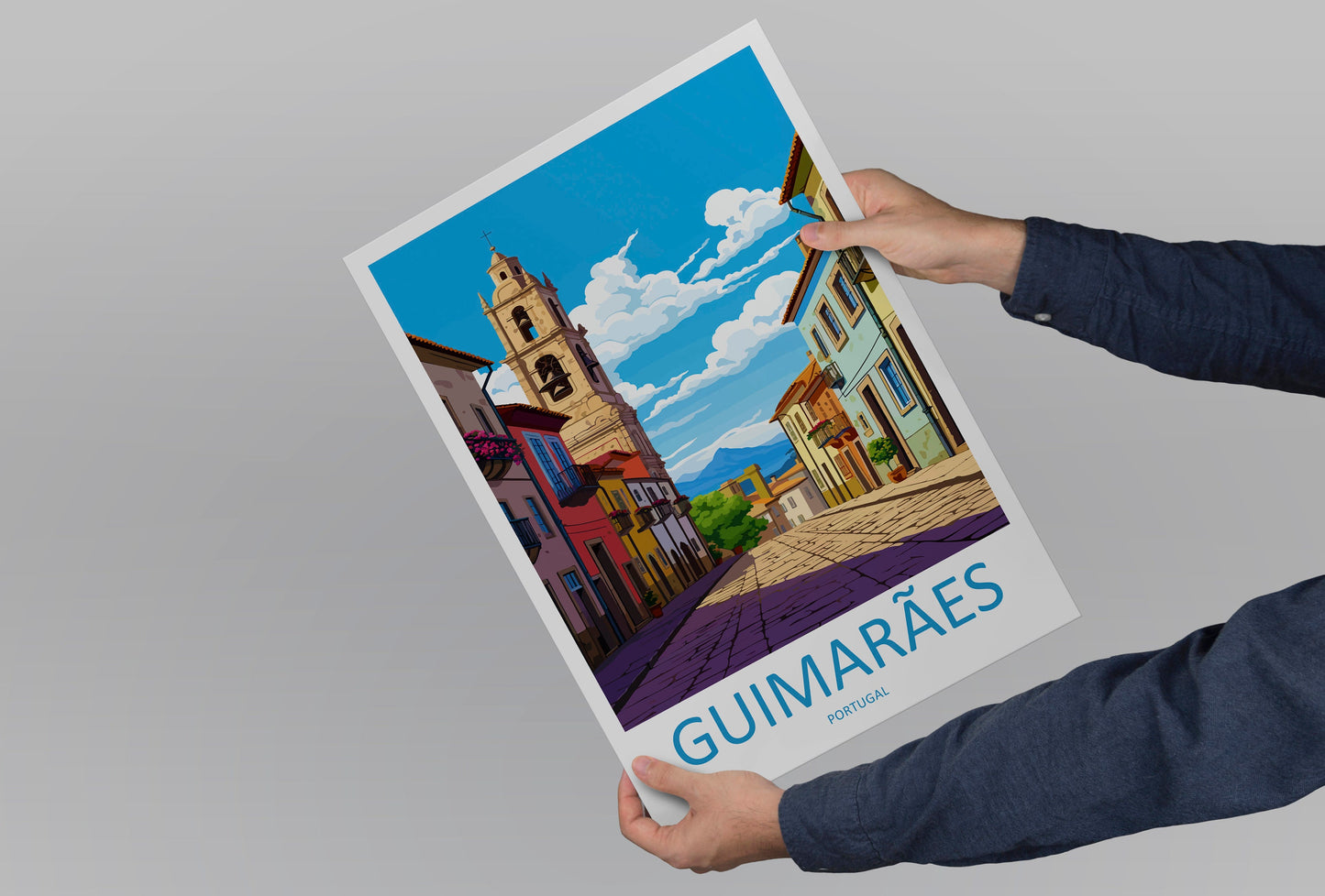 Guimarães Travel Print Wall Art Guimarães Wall Hanging Home Décor Guimarães Gift Art Lovers Portugal Art Lover Gift Guimarães Poster