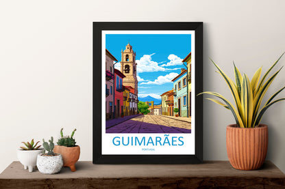 Guimarães Travel Print Wall Art Guimarães Wall Hanging Home Décor Guimarães Gift Art Lovers Portugal Art Lover Gift Guimarães Poster