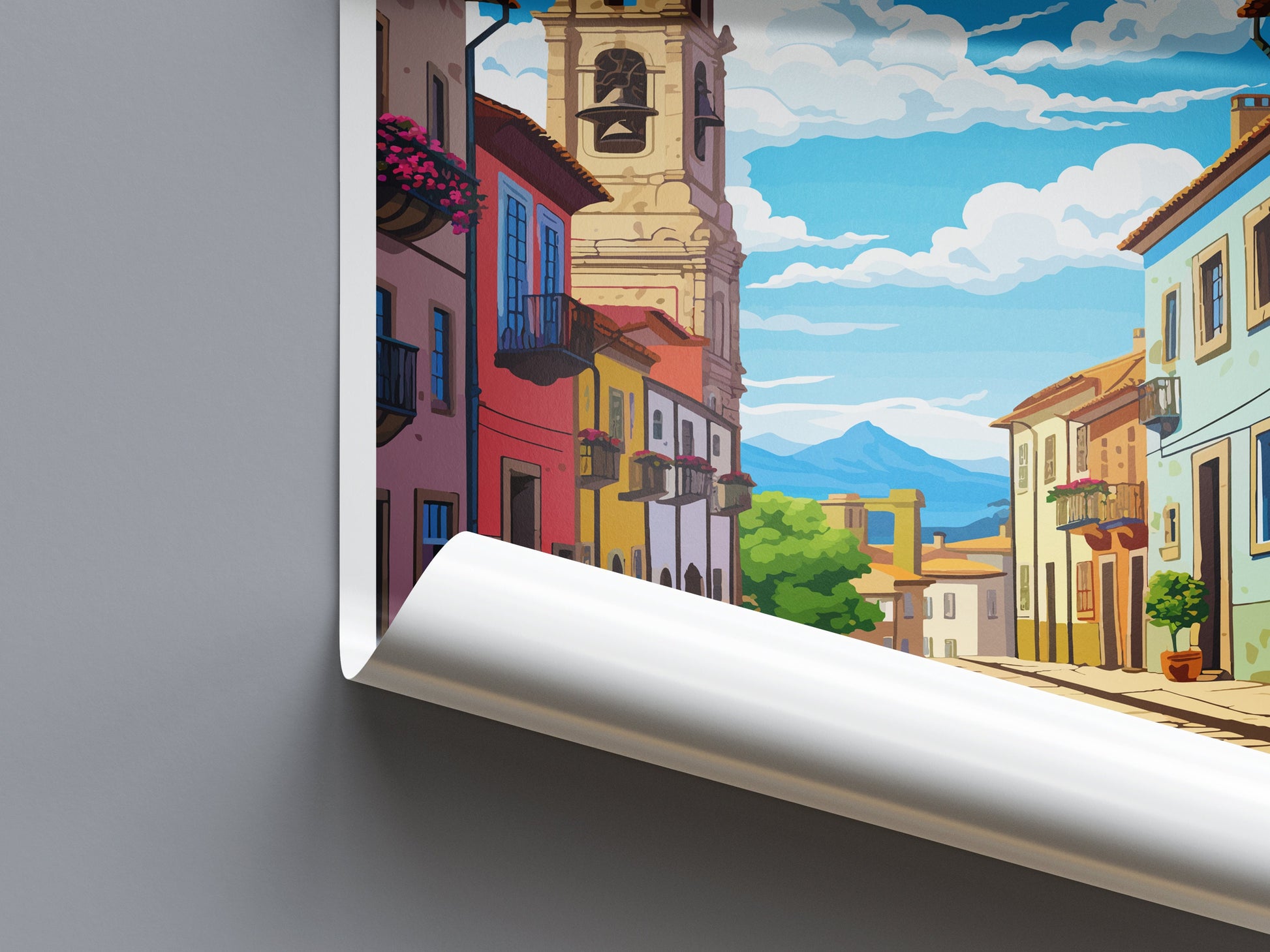 Guimarães Travel Print Wall Art Guimarães Wall Hanging Home Décor Guimarães Gift Art Lovers Portugal Art Lover Gift Guimarães Poster