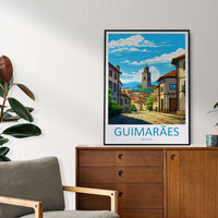 Guimarães Travel Print Wall Art Guimarães Wall Hanging Home Décor Guimarães Gift Art Lovers Portugal Art Lover Gift Guimarães Poster