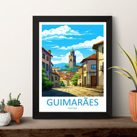Guimarães Travel Print Wall Art Guimarães Wall Hanging Home Décor Guimarães Gift Art Lovers Portugal Art Lover Gift Guimarães Poster