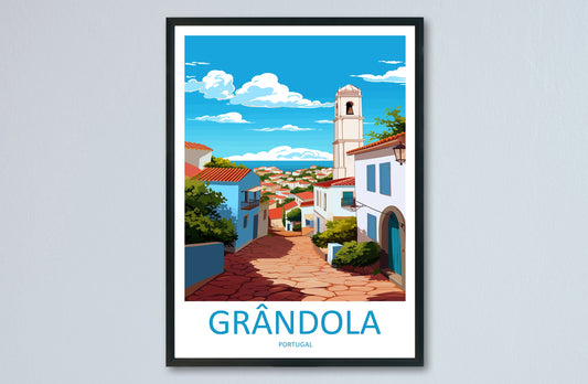 Grândola Travel Print Wall Art Grândola Wall Hanging Home Décor Grândola Gift Art Lovers Portugal Art Lover Gift Grândola Poster