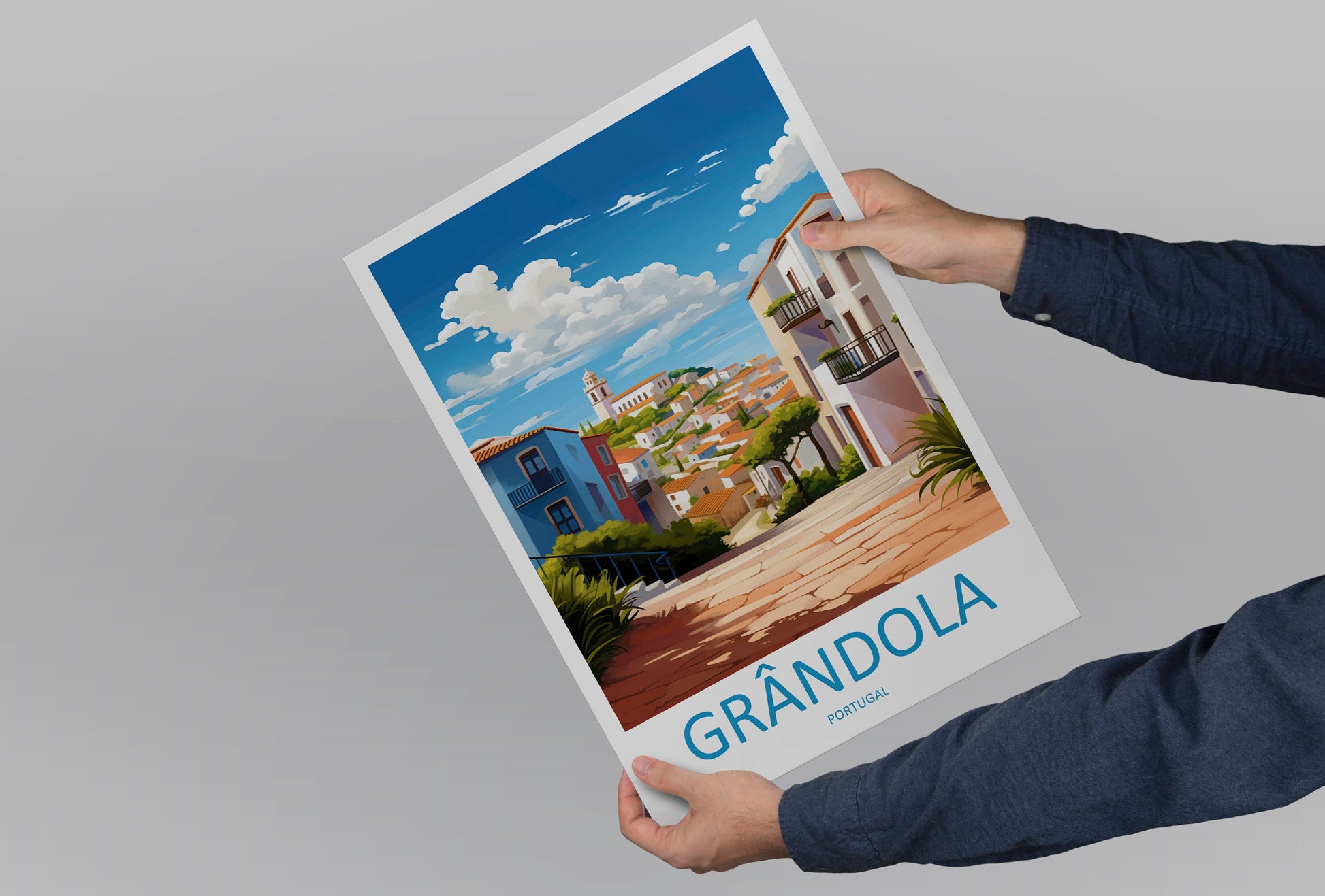 Grândola Travel Print Wall Art Grândola Wall Hanging Home Décor Grândola Gift Art Lovers Portugal Art Lover Gift Grândola Poster