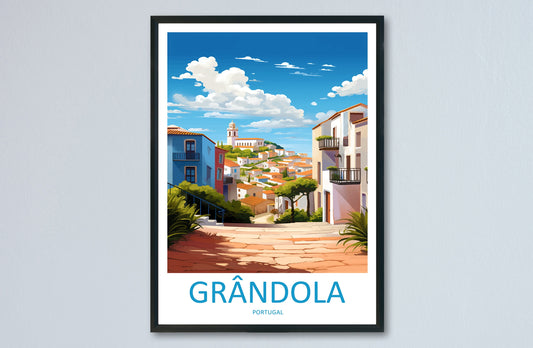 Grândola Travel Print Wall Art Grândola Wall Hanging Home Décor Grândola Gift Art Lovers Portugal Art Lover Gift Grândola Poster