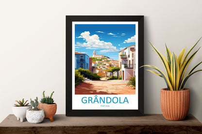 Grândola Travel Print Wall Art Grândola Wall Hanging Home Décor Grândola Gift Art Lovers Portugal Art Lover Gift Grândola Poster