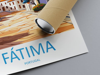 Fátima Travel Print Wall Art Fátima Wall Hanging Home Décor Fátima Gift Art Lovers Portugal Art Lover Gift Fátima Poster