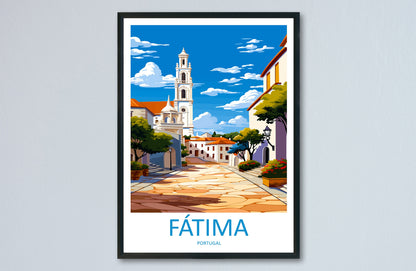 Fátima Travel Print Wall Art Fátima Wall Hanging Home Décor Fátima Gift Art Lovers Portugal Art Lover Gift Fátima Poster