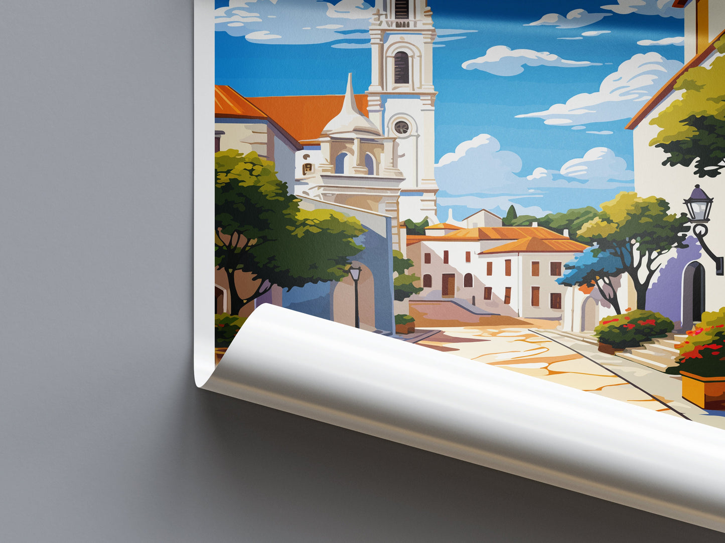 Fátima Travel Print Wall Art Fátima Wall Hanging Home Décor Fátima Gift Art Lovers Portugal Art Lover Gift Fátima Poster