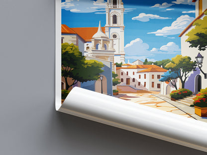 Fátima Travel Print Wall Art Fátima Wall Hanging Home Décor Fátima Gift Art Lovers Portugal Art Lover Gift Fátima Poster
