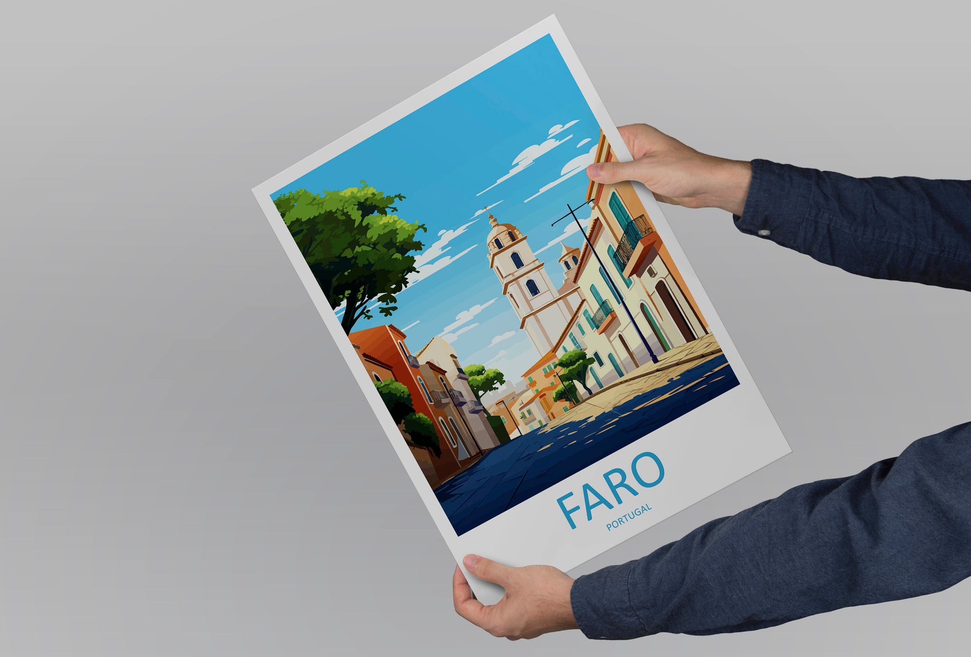 Faro Travel Print Wall Art Faro Wall Hanging Home Décor Faro Gift Art Lovers Portugal Art Lover Gift Faro Poster