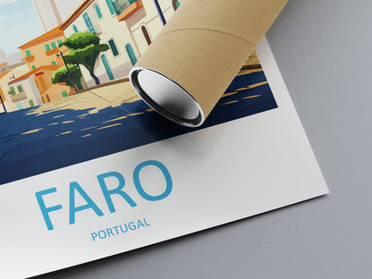 Faro Travel Print Wall Art Faro Wall Hanging Home Décor Faro Gift Art Lovers Portugal Art Lover Gift Faro Poster