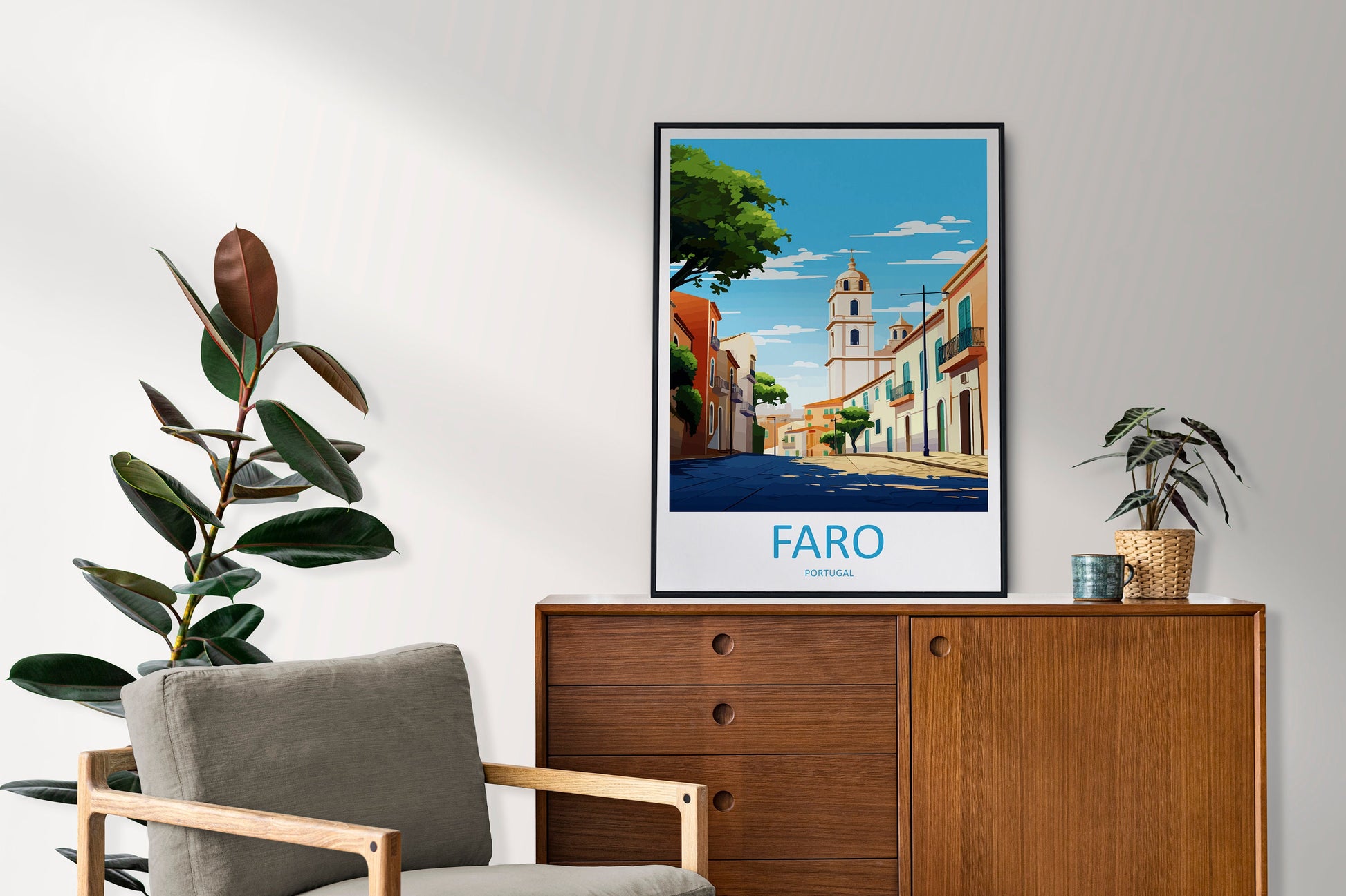 Faro Travel Print Wall Art Faro Wall Hanging Home Décor Faro Gift Art Lovers Portugal Art Lover Gift Faro Poster