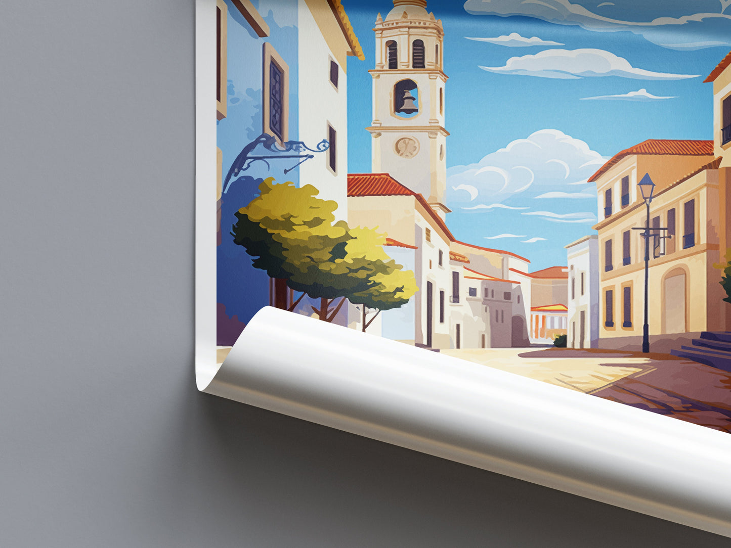 Evora Travel Print Wall Art Evora Wall Hanging Home Décor Evora Gift Art Lovers Portugal Art Lover Gift Evora Poster