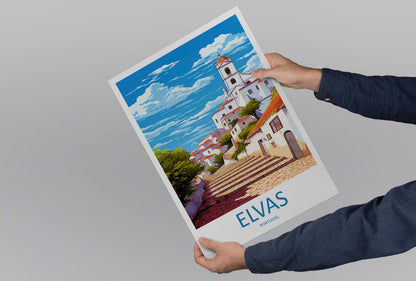 Elvas Travel Print Wall Art Elvas Wall Hanging Home Décor Elvas Gift Art Lovers Portugal Art Lover Gift Elvas Poster