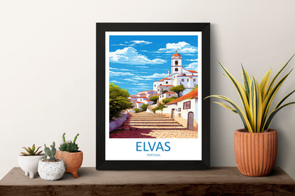 Elvas Travel Print Wall Art Elvas Wall Hanging Home Décor Elvas Gift Art Lovers Portugal Art Lover Gift Elvas Poster