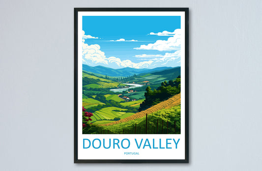 Douro Valley Travel Print Wall Art Douro Valley Wall Hanging Home Décor Douro Valley Gift Art Lovers Portugal Art Lover Gift Douro Valley