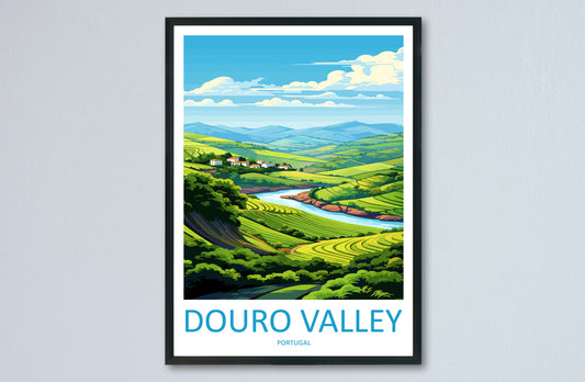 Douro Valley Travel Print Wall Art Douro Valley Wall Hanging Home Décor Douro Valley Gift Art Lovers Portugal Art Lover Gift Douro Valley
