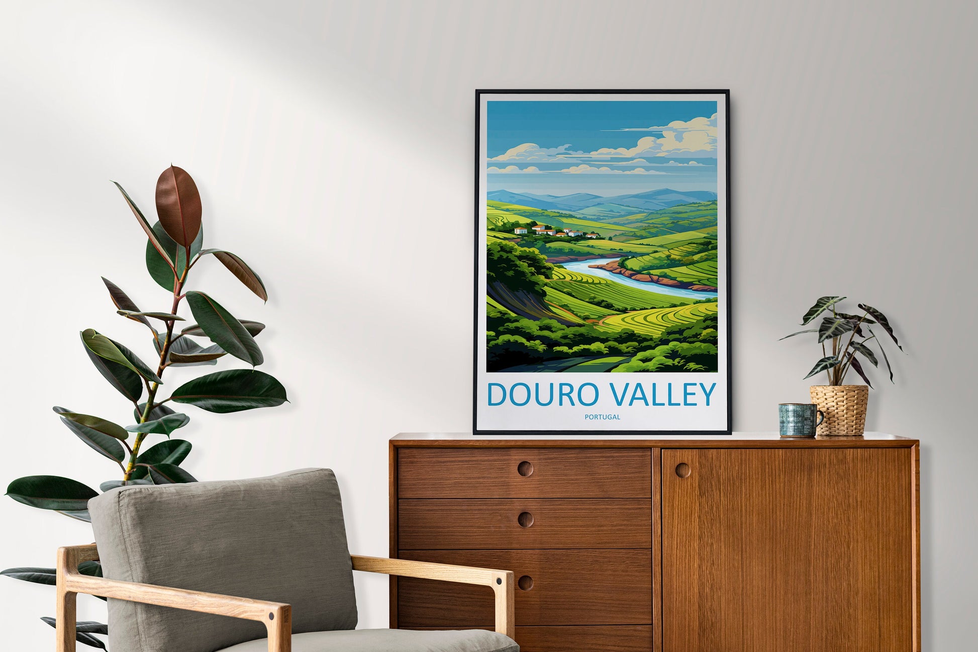 Douro Valley Travel Print Wall Art Douro Valley Wall Hanging Home Décor Douro Valley Gift Art Lovers Portugal Art Lover Gift Douro Valley
