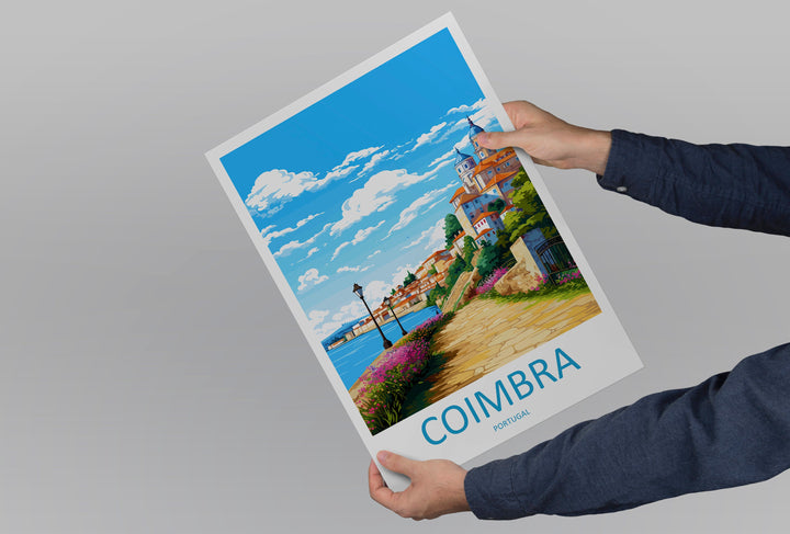 Coimbra Travel Print Wall Art Coimbra Wall Hanging Home Décor Coimbra Gift Art Lovers Portugal Art Lover Gift Coimbra