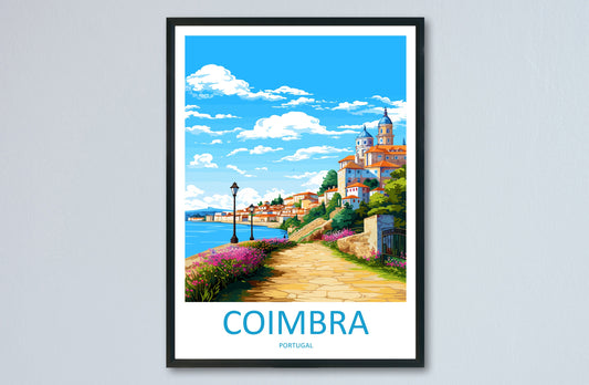 Coimbra Travel Print Wall Art Coimbra Wall Hanging Home Décor Coimbra Gift Art Lovers Portugal Art Lover Gift Coimbra