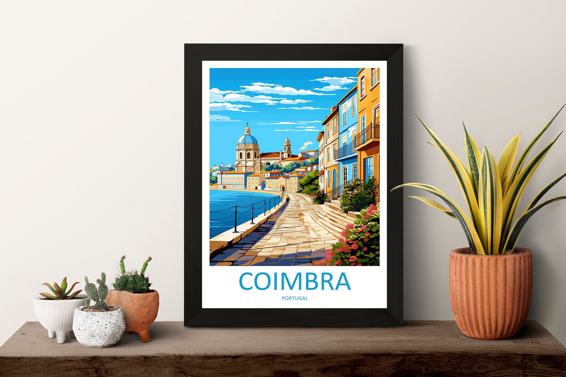 Coimbra Travel Print Wall Art Coimbra Wall Hanging Home Décor Coimbra Gift Art Lovers Portugal Art Lover Gift Coimbra