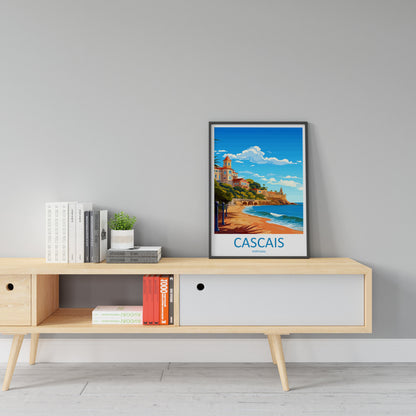 Cascais Travel Print Wall Art Cascais Wall Hanging Home Décor Cascais Gift Art Lovers Portugal Art Lover Gift Cascais Wall Art