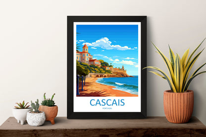 Cascais Travel Print Wall Art Cascais Wall Hanging Home Décor Cascais Gift Art Lovers Portugal Art Lover Gift Cascais Wall Art