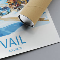 Vail Ski Resort Travel Print Wall Art Vail Ski Resort Wall Hanging Home Décor Vail Gift Art Lovers Ski Art Lover Gift Vail Print Skiing